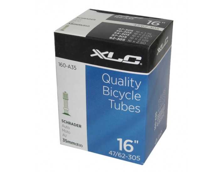 2.125" 35mm Schrader Valve Bicycle Inner Tubes NEW LOT OF 3 XLC 16" x 1.75